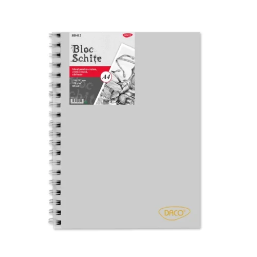 BLOC A4 SCHITE 120G 80 FILE DACO BD412 BLOC A4 SCHITE 120G 80 FILE DACO BD412