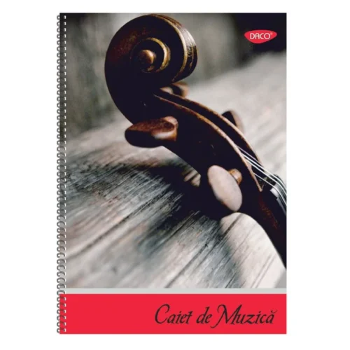 CAIET MUZICA A4 24 FILE SPIRA DACO