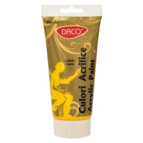 CULORI ACRIL 200ML DACO GALBEN MEDIU CU3200GM CULORI ACRIL 200ML DACO GALBEN MEDIU CU3200GM