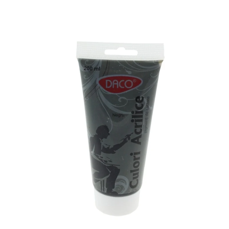 CULORI ACRIL 200ML DACO NEGRU CU3200