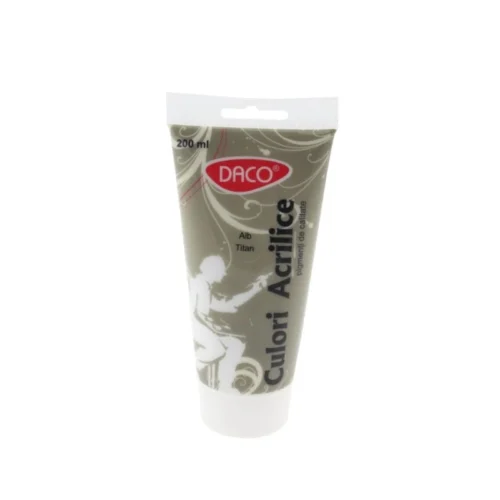 CULORI ACRIL 200ML DACO ALB TITAN CU3200 CULORI ACRIL 200ML DACO ALB TITAN CU3200