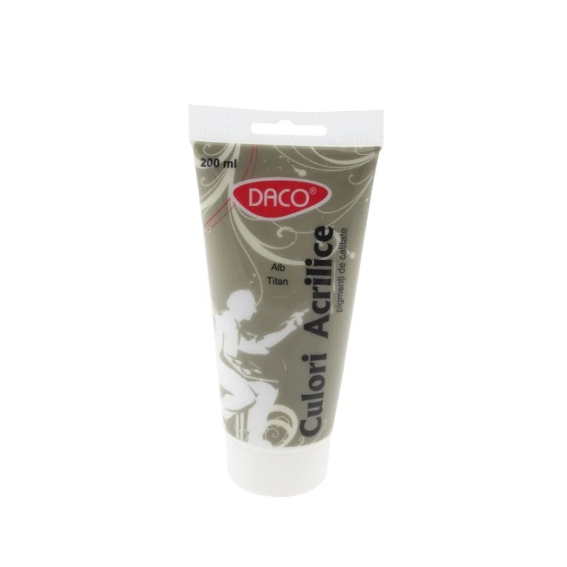 CULORI ACRIL 200ML DACO ALB TITAN CU3200