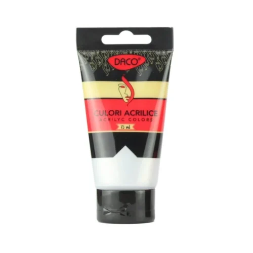CULORI ACRIL 75ML DACO ARGINTIU CU375AG CULORI ACRIL 75ML DACO ARGINTIU CU375AG