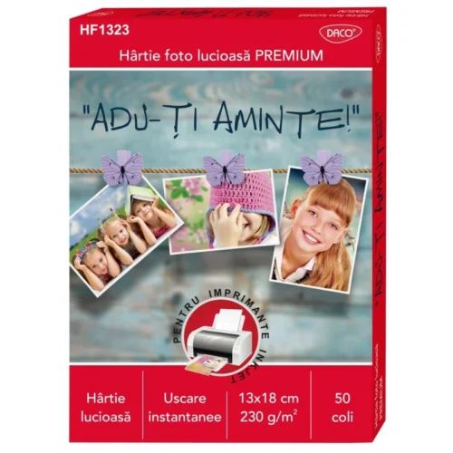 HARTIE FOTO 13X18 CM 230G 50 COLI DACO HF1323