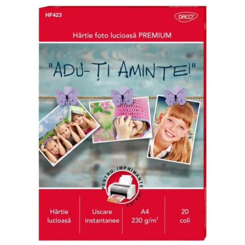HARTIE FOTO A4 230G 20 COLI DACO HF423