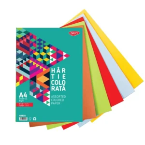 HARTIE COLORATA HR850   A4  50 COLI 5 CUL. DACO 80G/MP