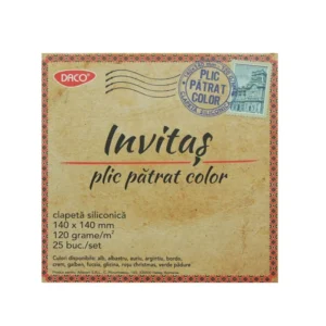 PLIC 14X14 CM PATRAT COLOR SILICONIC DACO PC1414A