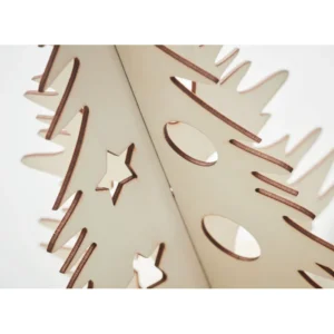 Brad de Crăciun din lemn DIY cu 6 culori pe bază de apă și pensulă Tree And Paint