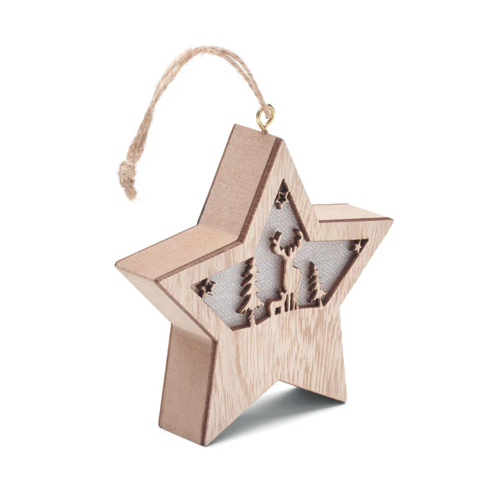Stea din MDF cu lumină Starlight