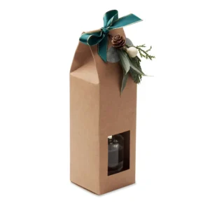 Difuzor de parfum din sticlă 40 ml cu 5 bețișoare stuf și lumânare din ceară Gingle