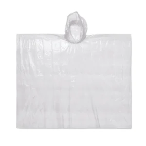 Pelerină de ploaie pliabilă cu glugă, ambalată în husă transparentă Sprinkle