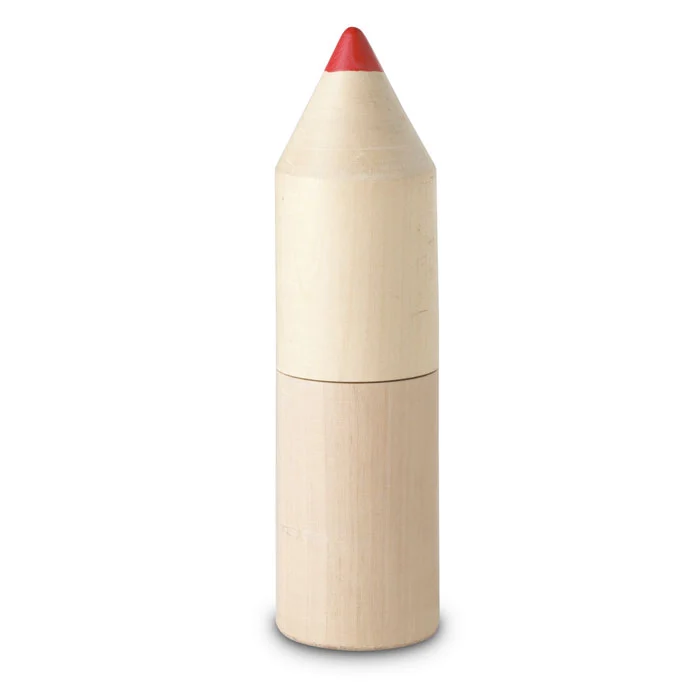 12 creioane din lemn ambalate în cutie din lemn în formă de creion Coloret