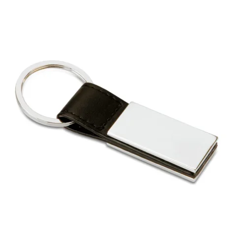 Breloc PU cu pătrat metalic Rectanglo