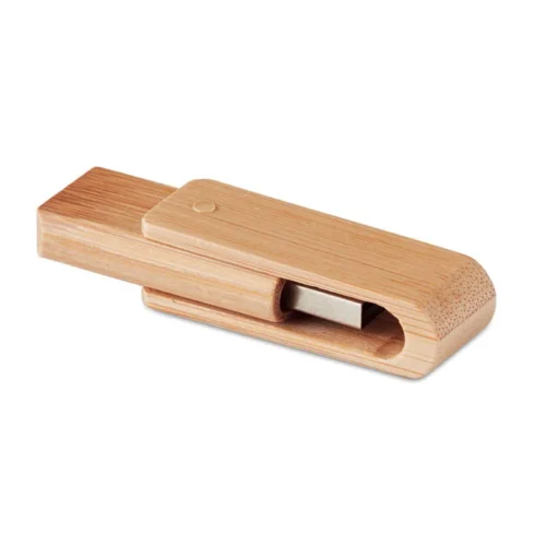 USB 2.0 de 16 GB cu carcasă din bambus și capăt USB Mo1001 Din Bambus 16GB -16GB