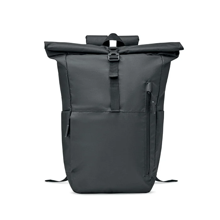 Rucsac pentru laptop de 15 inch cu rolă, din poliester RPET 300D Valley Rollpack