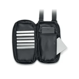 Geantă cross body pentru smartphone din poliester RPET 300D cu curea Valley Wallet