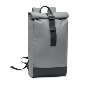 Rucsac rolltop 15 inchi din poliester 190T puternic reflectorizant Bright Rollpack