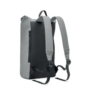 Rucsac rolltop 15 inchi din poliester 190T puternic reflectorizant Bright Rollpack