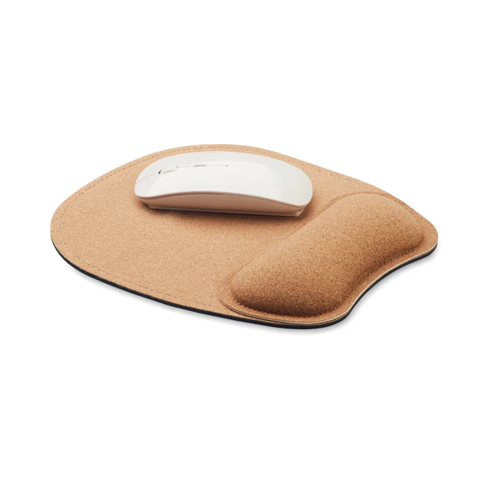 Suport ergonomic pentru mouse din plută cu suport pentru încheietura mâinii Marbo
