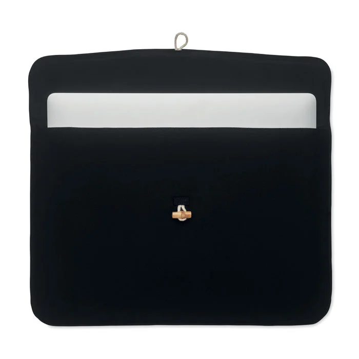 Husă pentru laptop de 15 inch, căptușită, din bumbac de 220 gr/m² Cotin