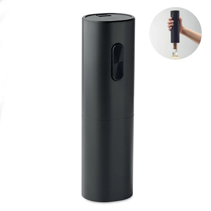 Deschizător electric de sticle de vin în carcasă din ABS cu finisaj negru mat Vino