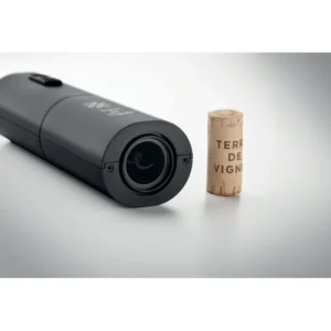 Deschizător electric de sticle de vin în carcasă din ABS cu finisaj negru mat Vino