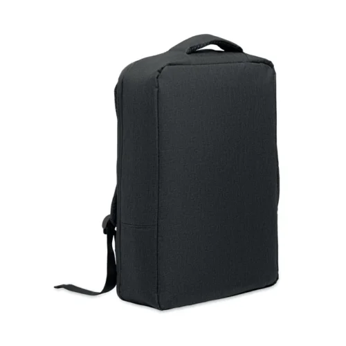 Rucsac laptop 15 inch RPET 300D cu deschidere la 180 grade și căptușeală din RPET Laugar