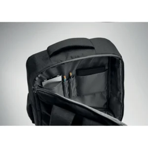Rucsac laptop 15 inch RPET 300D cu deschidere la 180 grade și căptușeală din RPET Laugar