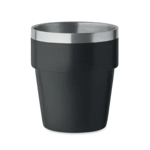 Pahar cu perete dublu din inox reciclat (90% oțel inoxidabil reciclat și 10% Acerito
