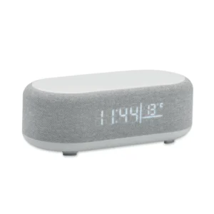 Boxă wireless 5 W, 4 în 1 din ABS, cu stație meteo și lumină ambientală Tuono