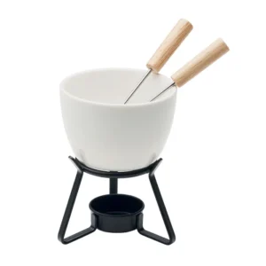 Set mic de fondue ceramic de ciocolată pentru două persoane Kase