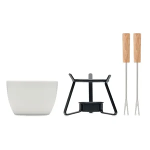 Set mic de fondue ceramic de ciocolată pentru două persoane Kase