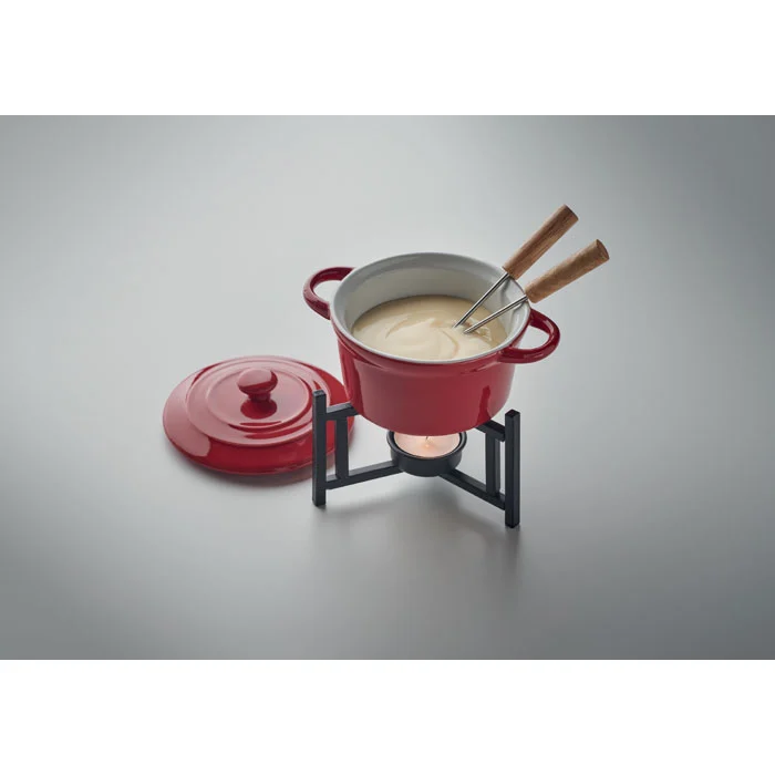 Set mic de fondue din ceramică cu brânză pentru două persoane Big Kase