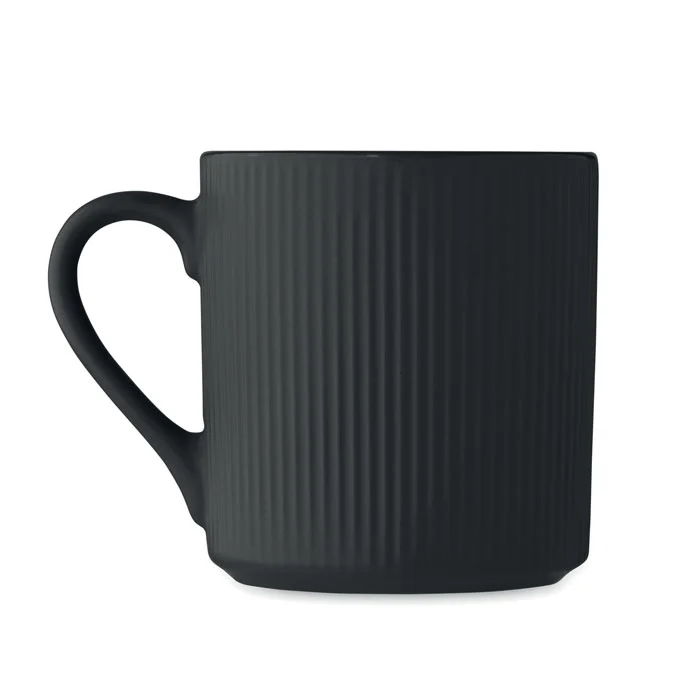 Cană din ceramică cu nervuri în culoare mată Ribmug
