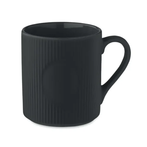 Cană din ceramică cu nervuri în culoare mată Ribmug