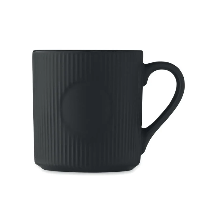 Cană din ceramică cu nervuri în culoare mată Ribmug