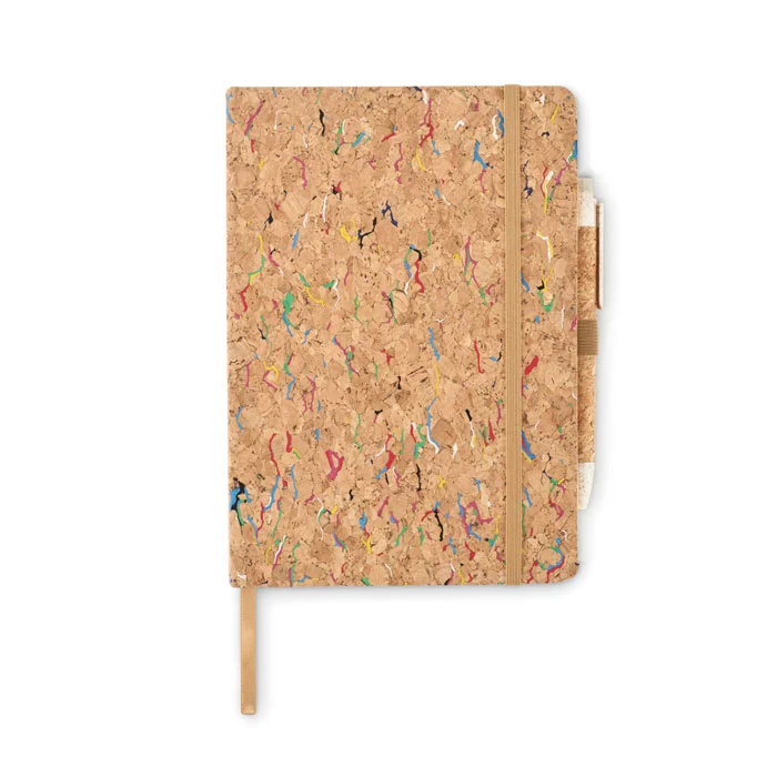 Notebook A5 cu copertă tare din plută colorată Cornota