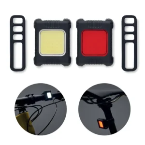 Set de 2 lumini COB reîncărcabile pentru biciclete cu 3 moduri de iluminare Blight