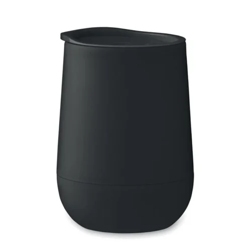 Pahar tumbler cu perete dublu din PP cu capac cu gura de băut și închidere glisantă Go
