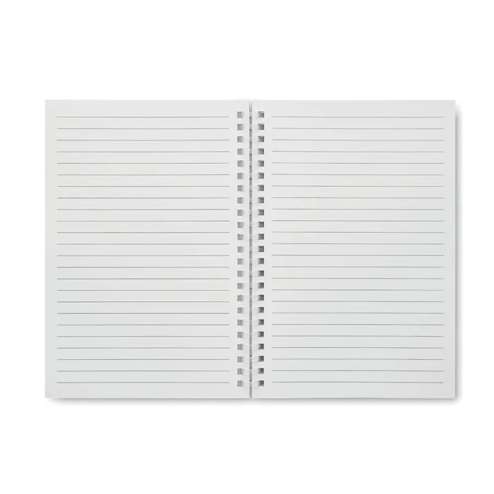 Notebook A5 cu copertă din carton reciclat, spiră moale Recarnote