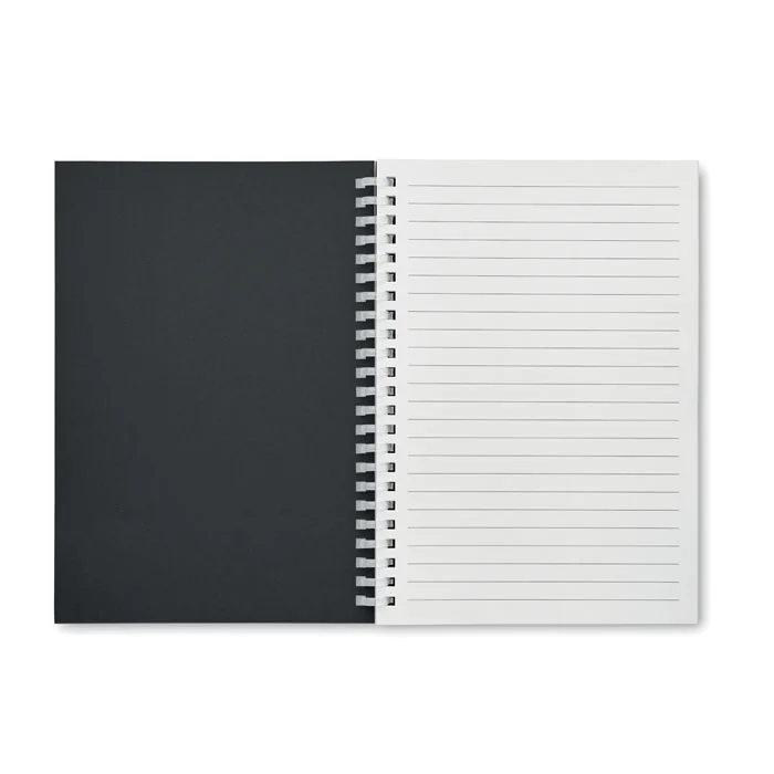 Notebook A5 cu copertă din carton reciclat, spiră moale Recarnote