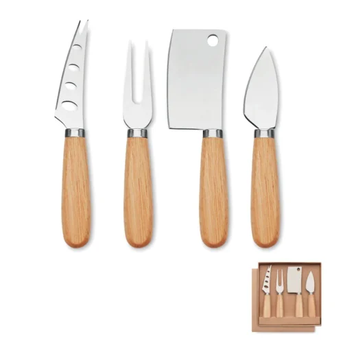 Set de 4 cuțite de brânză Camembert