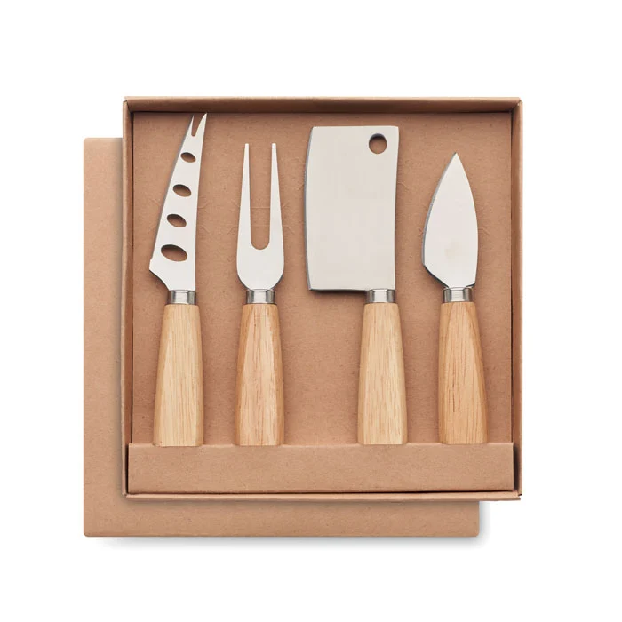 Set de 4 cuțite de brânză Camembert