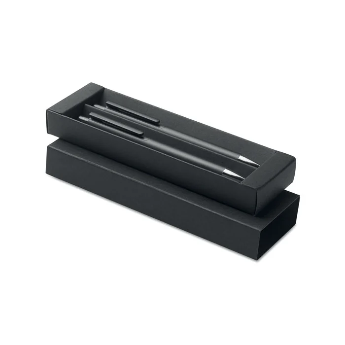 Set stilou din aluminiu reciclat cu 1 stilou cu bilă și 1 stilou grafit fără Orwell