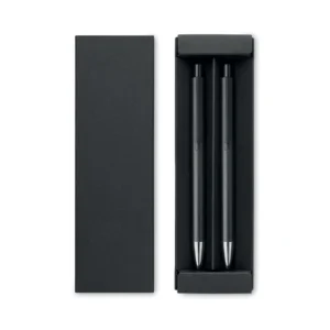 Set stilou din aluminiu reciclat cu 1 stilou cu bilă și 1 stilou grafit fără Orwell