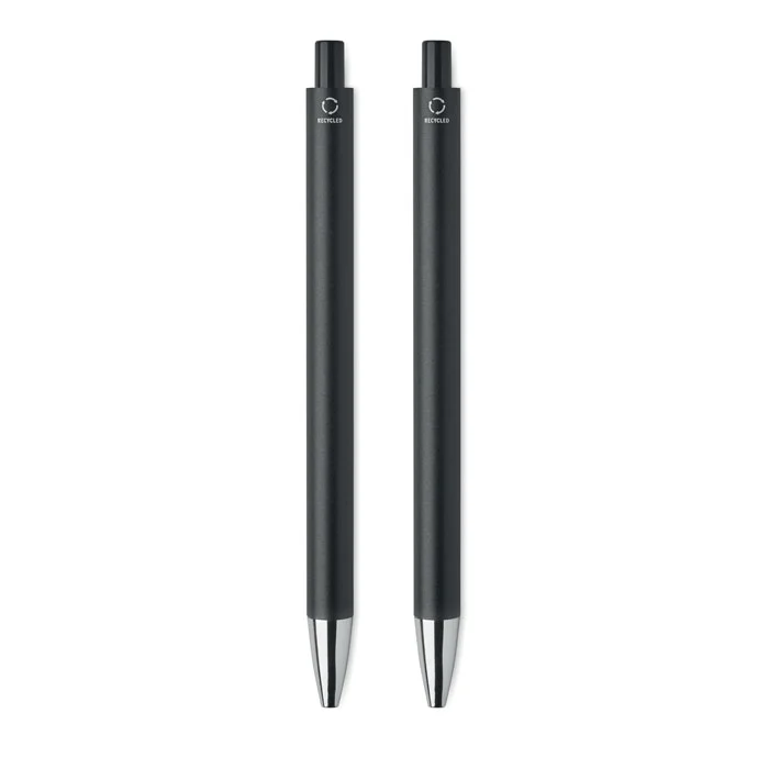 Set stilou din aluminiu reciclat cu 1 stilou cu bilă și 1 stilou grafit fără Orwell