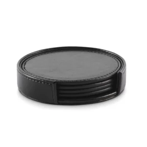Set de 4 coastere PU în suport PU Posa Set
