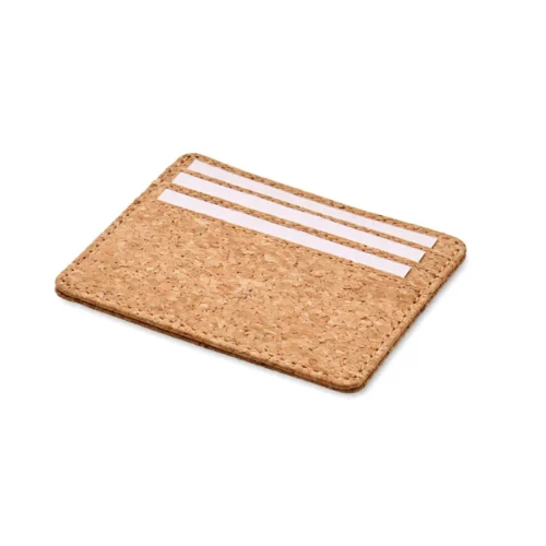 Suport pentru carduri din plută (pentru 3 carduri) cu compartiment principal RFID Wallk