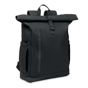 Rucsac rolltop pentru laptop 15 inch din poliester 600D RPET acoperit cu PU Bangkok Roll