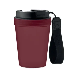 Pahar cu un singur perete din PP, curea din poliester RPET Isforden Tumbler